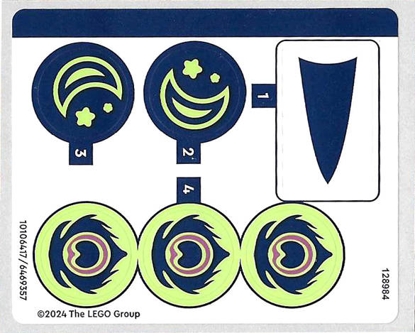 Lego (N) ~ Sticker Sheet for Set 71476 - (10106417/6469357)~