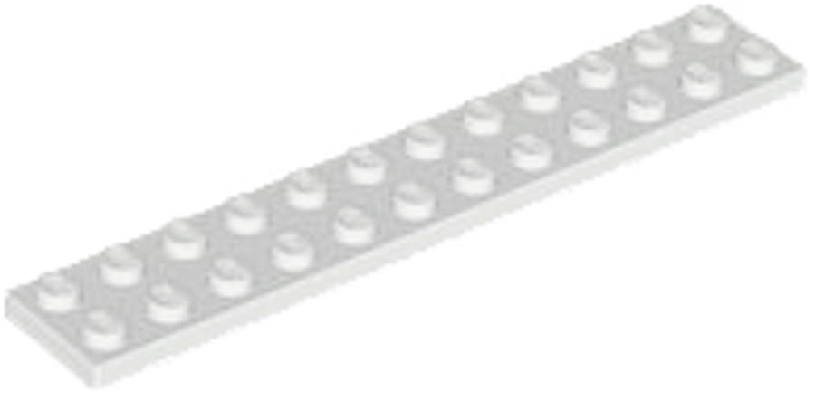 Lego (U) ~ Plate 2 x 12 ~ [White]
