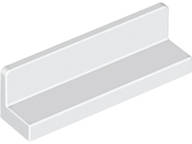 Lego Used - Panel 1 x 4 x 1~ [White]