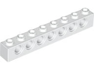 Lego (U) ~ Technic Brick 1 x 8 with Holes ~ [White]
