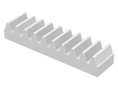 Lego Used - Technic Gear Rack 1 x 4~ [White]