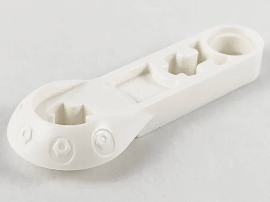 Lego (U) ~ Technic Rotation Joint Ball Half with 3L Liftarm Thin ~ [White]