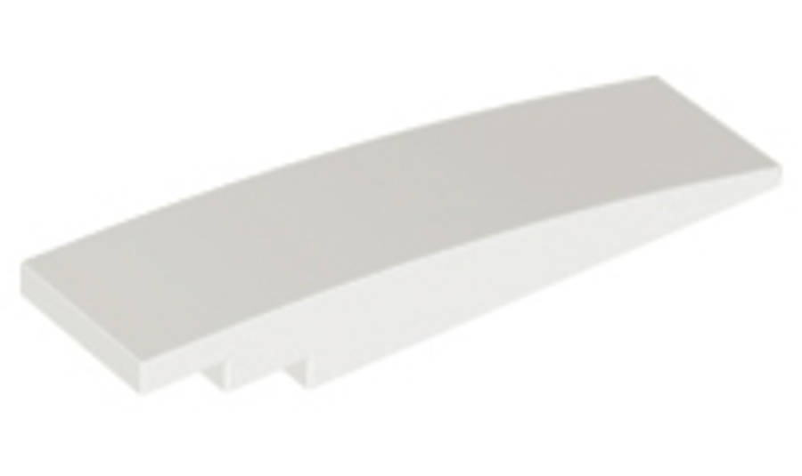 Lego (N) ~ Slope Curved 8 x 2 ~ [White]