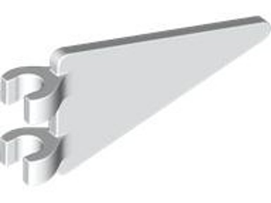 Lego (N) ~ Flag 3 1/2 x 2 Triangle ~ [White]