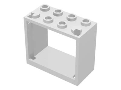Lego (N) ~ Window 2 x 4 x 3 - Hollow Studs ~ [White]