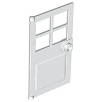 Lego (U) ~ Door 1 x 4 x 6 with 4 Panes and Stud Handle ~ [White]