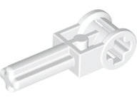 Lego (N) ~ Technic Axle 2L with Reverser Handle Axle Connector ~ [White]
