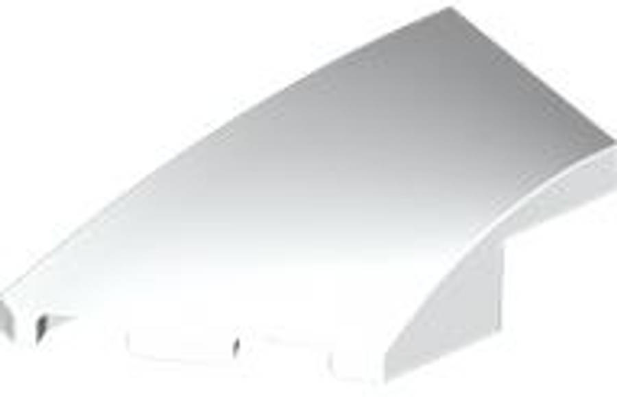 Lego (N) ~ Wedge 4 x 2 Left No Studs ~ [White]