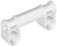 Lego (N) ~ Technic Axle and Pin Connector Perpendicular Double with Axle Connector 2L ~ [White]