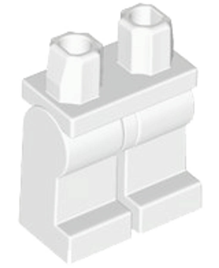 Lego Used - Hips and Legs Plain~ [White]