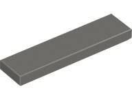Lego Used - Tile 1 x 4~ [Dark Gray]