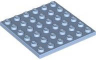 Lego (N) ~ Plate 6 x 6 ~ [Bright Light Blue]