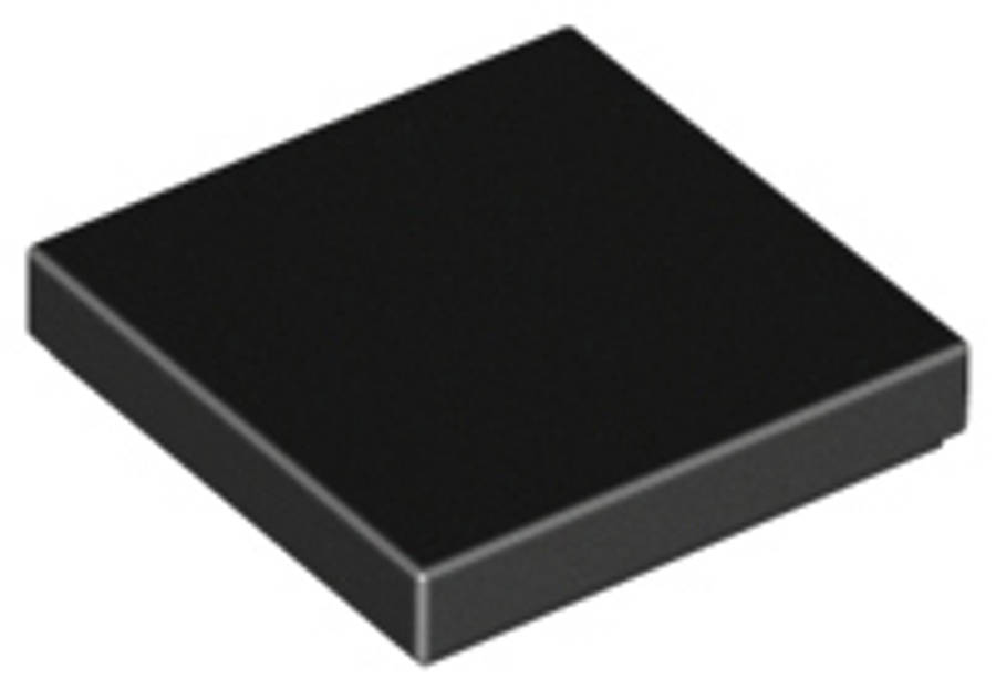 Lego (N) ~ Tile 2 x 2 ~ [Black]