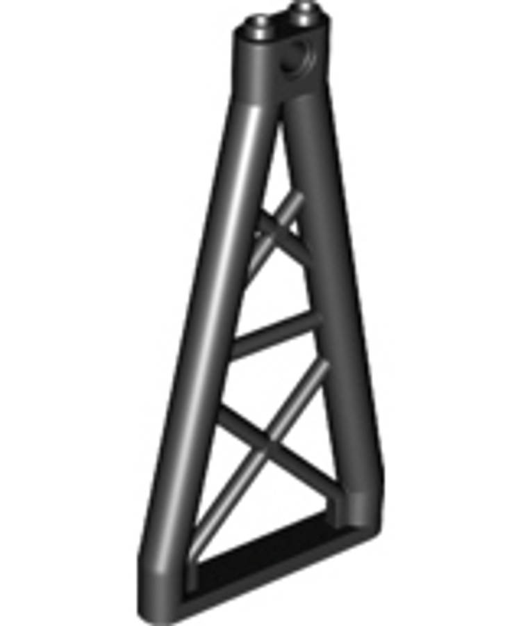 Lego (U) ~ Support 1 x 6 x 10 Girder Triangular ~ [Black]