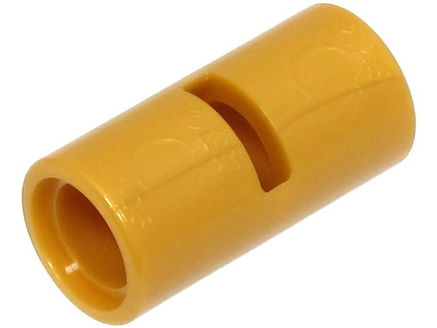 Lego (N) ~ Technic Pin Connector Round 2L with Slot (Pin Joiner Round) ~ [Pearl Gold]