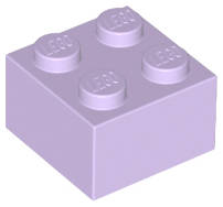 Lego NEW - Brick 2 x 2~ [Lavender]
