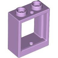 Lego (N) ~ Window 1 x 2 x 2 Flat Front ~ [Lavender]