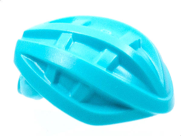 Lego (N) ~ Minifigure Headgear Helmet Sports Cycling Aerodynamic ~ [Medium Azure]