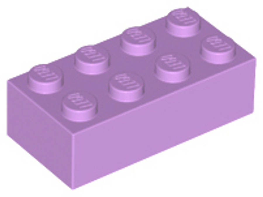 Lego (N) ~ Brick 2 x 4 ~ [Medium Lavender]