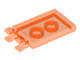Lego (N) ~ Tile Modified 2 x 3 with 2 Open O Clips ~ [Trans-Neon Orange]