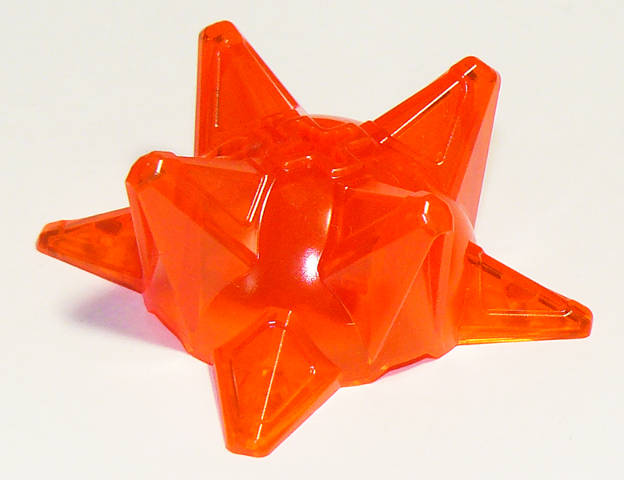 Lego NEW - Hero Factory Weapon Spiked Ball Half~ [Trans-Neon Orange]