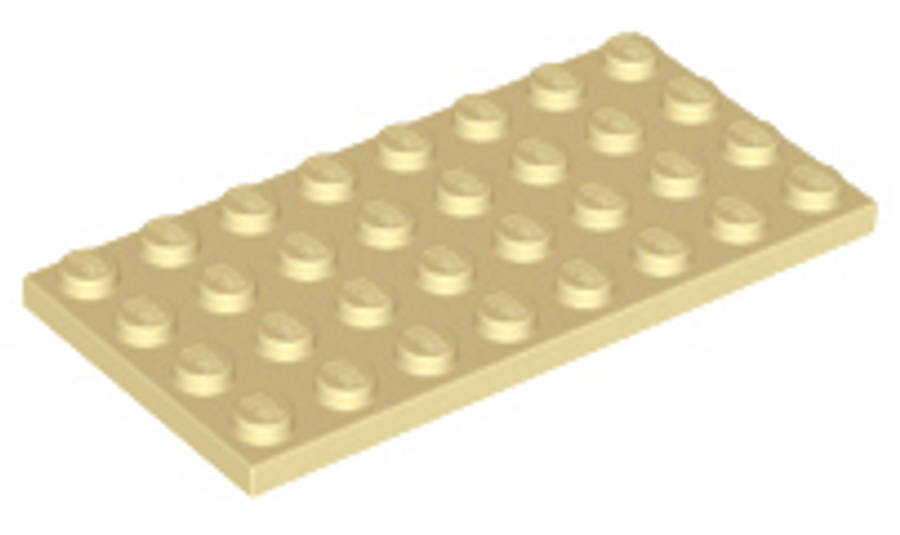 Lego NEW - Plate 4 x 8~ [Tan]