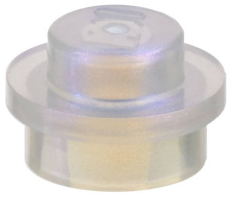 Lego (N) ~ Plate Round 1 x 1 ~ [Satin Trans-Clear]