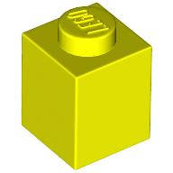 Lego (N) ~ Brick 1 x 1 ~ [Neon Yellow]