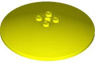 Lego (N) ~ Dish 8 x 8 Inverted (Radar) - Solid Studs ~ [Neon Yellow]