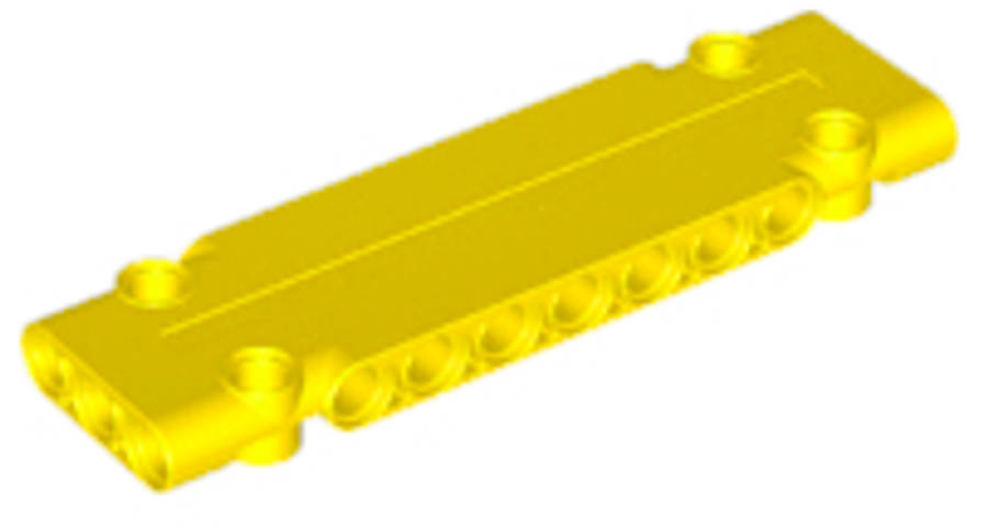Lego (N) ~ Technic Panel Plate 3 x 11 x 1 ~ [Yellow]