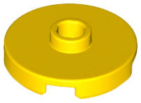 Lego (N) ~ Tile Round 2 x 2 with Open Stud ~ [Yellow]