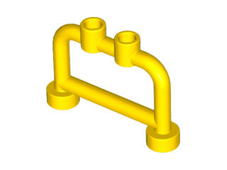 Lego (N) ~ Bar 1 x 4 x 2 with Open Studs ~ [Yellow]
