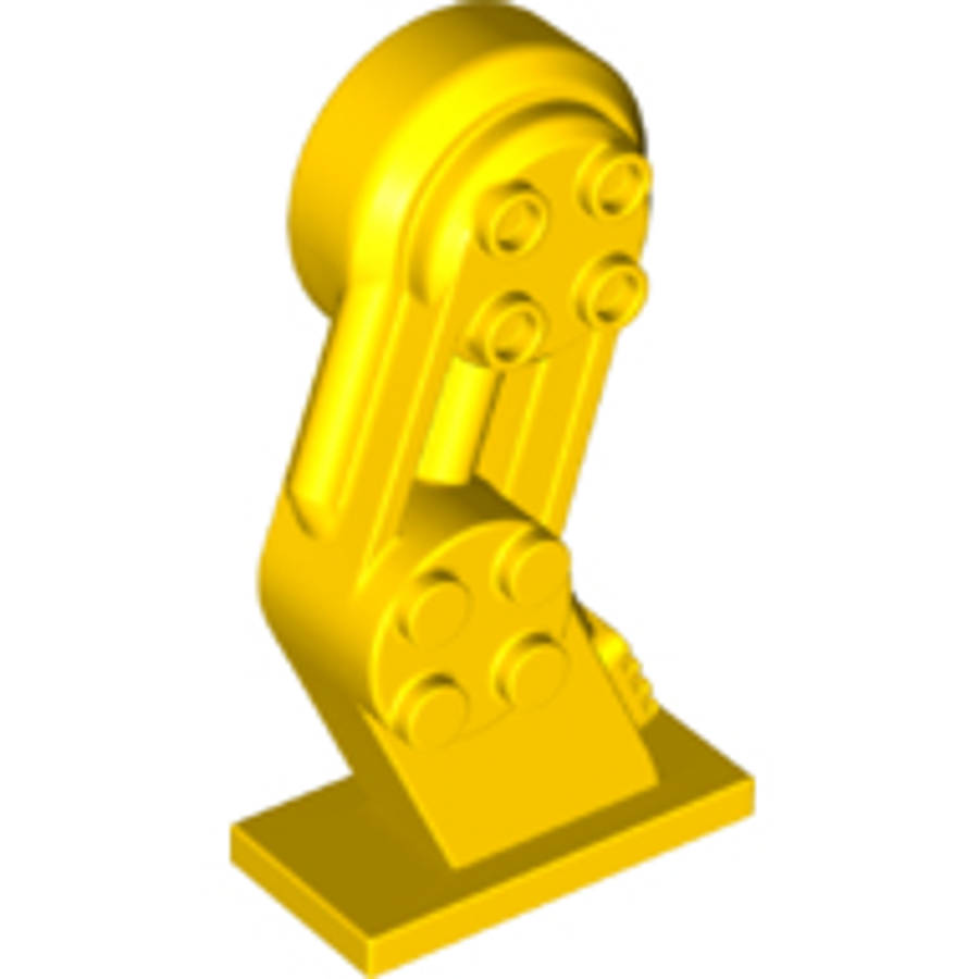 Lego (N) ~ Large Figure Leg Left with Black Rotation Joint Pin ~ [Yellow]
