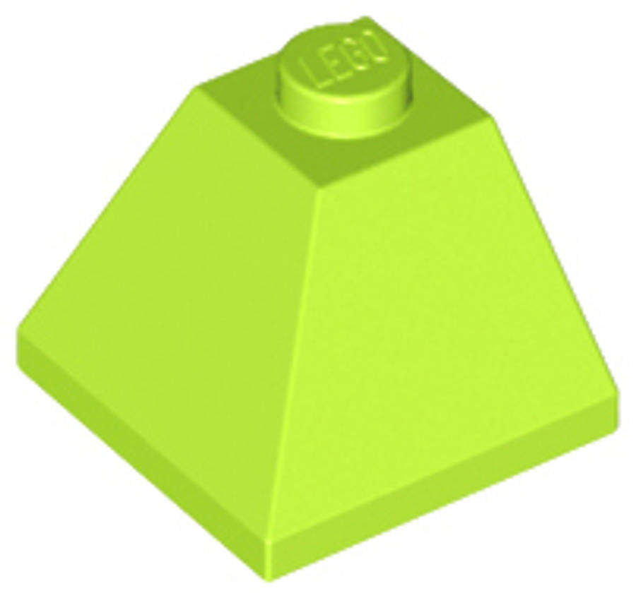 Lego (U) ~ Slope 45 2 x 2 Double Convex Corner ~ [Lime]