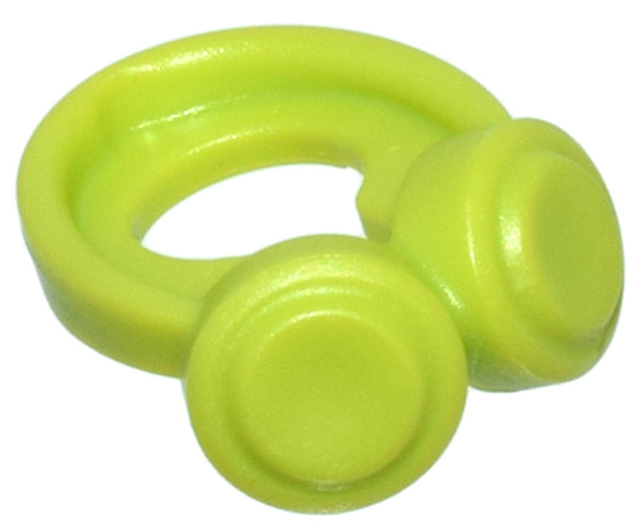 Lego NEW - Minifigure Headphones Around Neck~ [Lime]