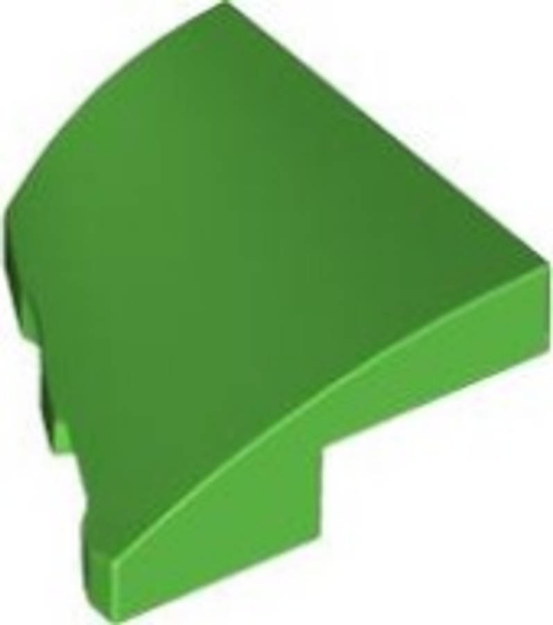 Lego (N) ~ Wedge 2 x 2 x 2/3 Right ~ [Bright Green]