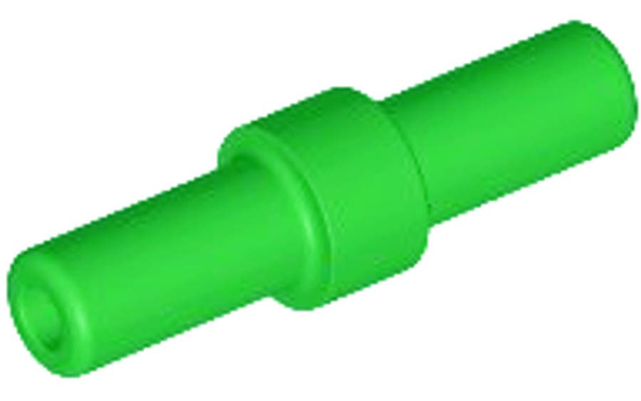 Lego (N) ~ Bar 2L with Stop Ring ~ [Bright Green]