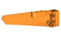 Lego (N) ~ Technic Panel Fairing # 6 Long Smooth Side B ~ [Orange]