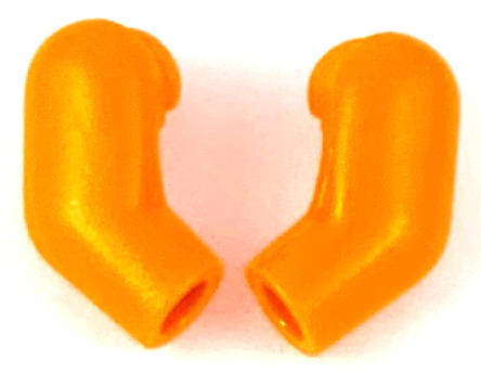 Lego (U) ~ Arm (Matching Left and Right) Pair ~ [Orange]