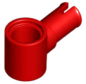 Lego NEW - Technic Pin with Friction Ridges and Pin Hole~ [Red]