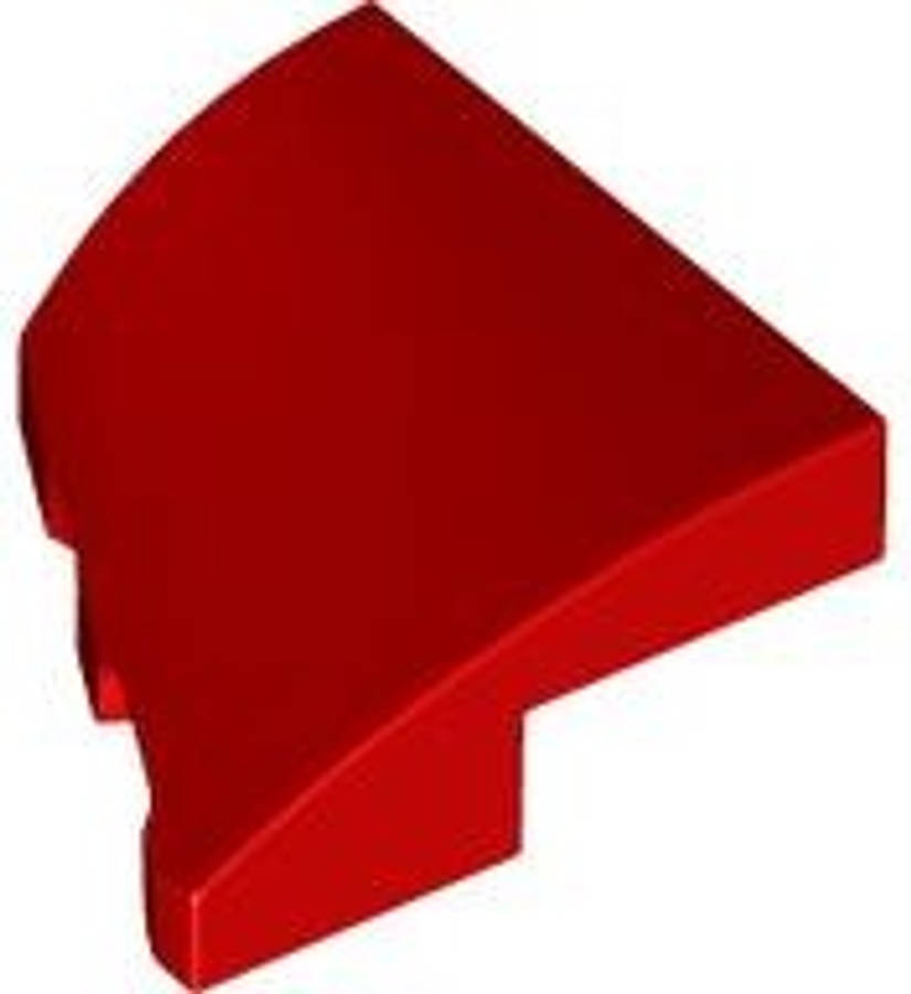 Lego (N) ~ Wedge 2 x 2 x 2/3 Right ~ [Red]