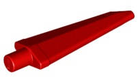 Lego (N) ~ Minifigure Weapon Sword Spike Flexible 3.5L with Bar End ~ [Red]