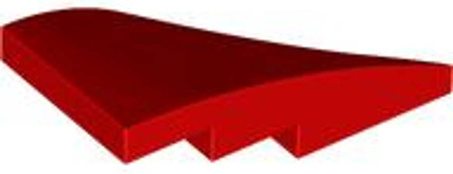 Lego (N) ~ Wedge 4 x 2 Left No Studs ~ [Red]
