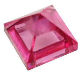 Lego (N) ~ Slope 45 1 x 1 x 2/3 Quadruple Convex Pyramid ~ [Trans-Dark Pink]