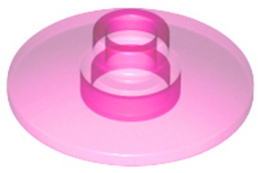 Lego (N) ~ Dish 2 x 2 Inverted (Radar) ~ [Trans-Dark Pink]