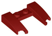 Lego (N) ~ Wedge 3 x 4 x 2/3 Curved with Cutout ~ [Dark Red]