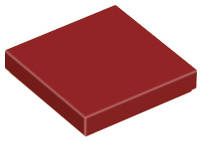 Lego (N) ~ Tile 2 x 2 ~ [Dark Red]