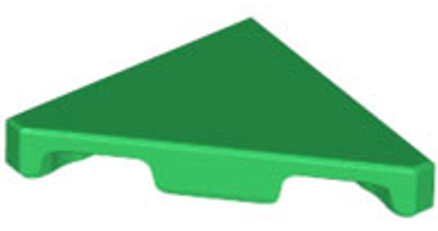 Lego (N) ~ Tile Modified 2 x 2 Wedge Triangular ~ [Green]