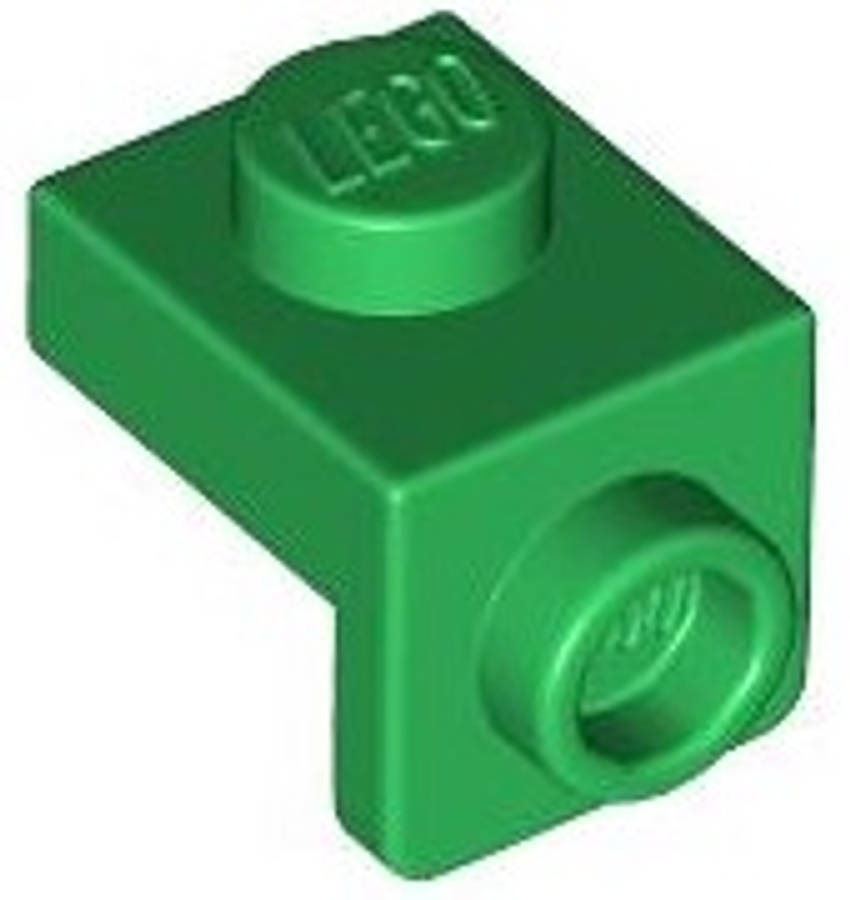 Lego (N) ~ Bracket 1 x 1 - 1 x 1 ~ [Green]
