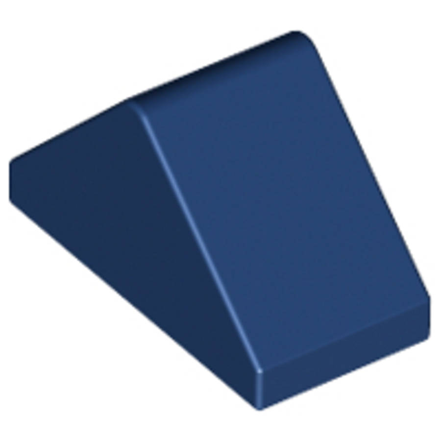 Lego (N) ~ Slope 45 2 x 1 Double with Bottom Stud Holder ~ [Dark Blue]
